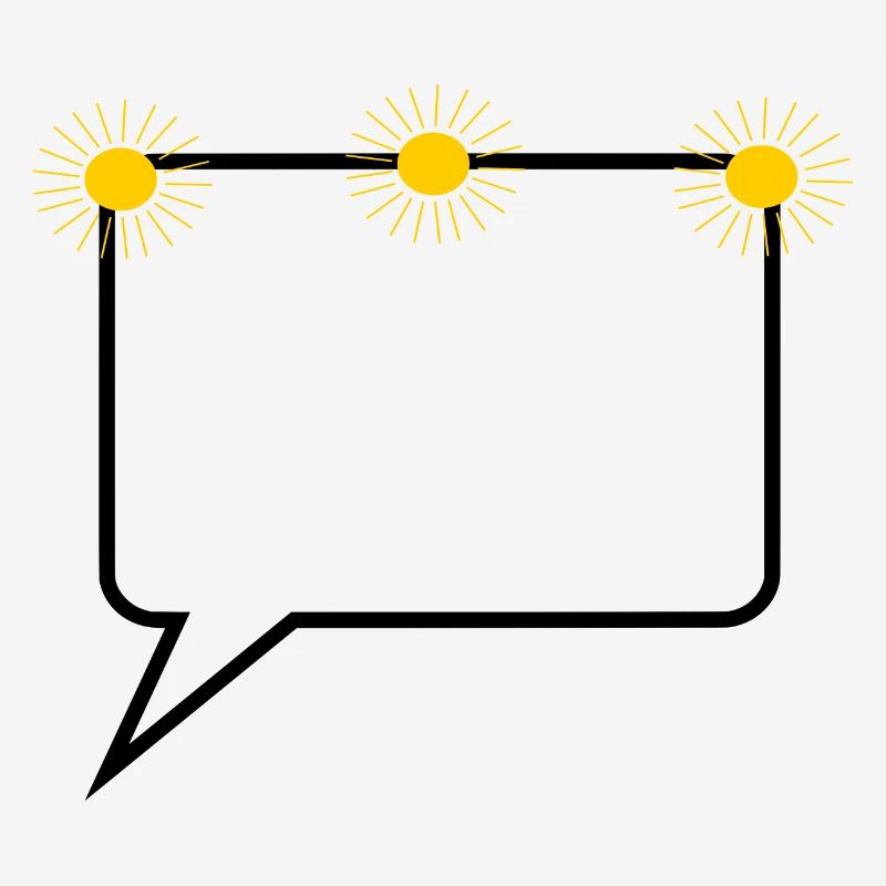 Conception de texte soleil bande dessinée bulle discours vous-même
