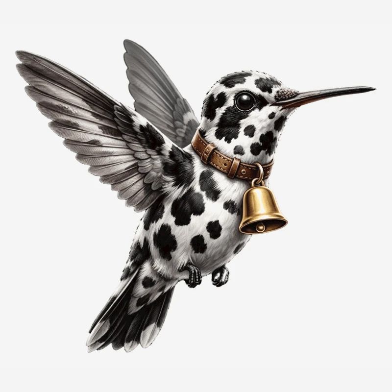 Funny Mixed Hummingbird Cow Pattern