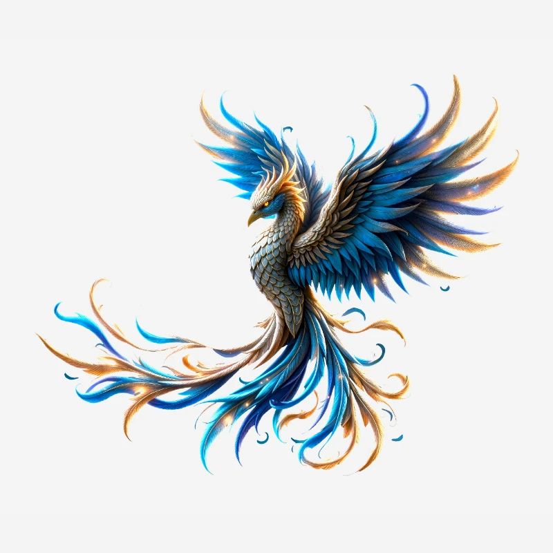 Fire Blue Phoenix