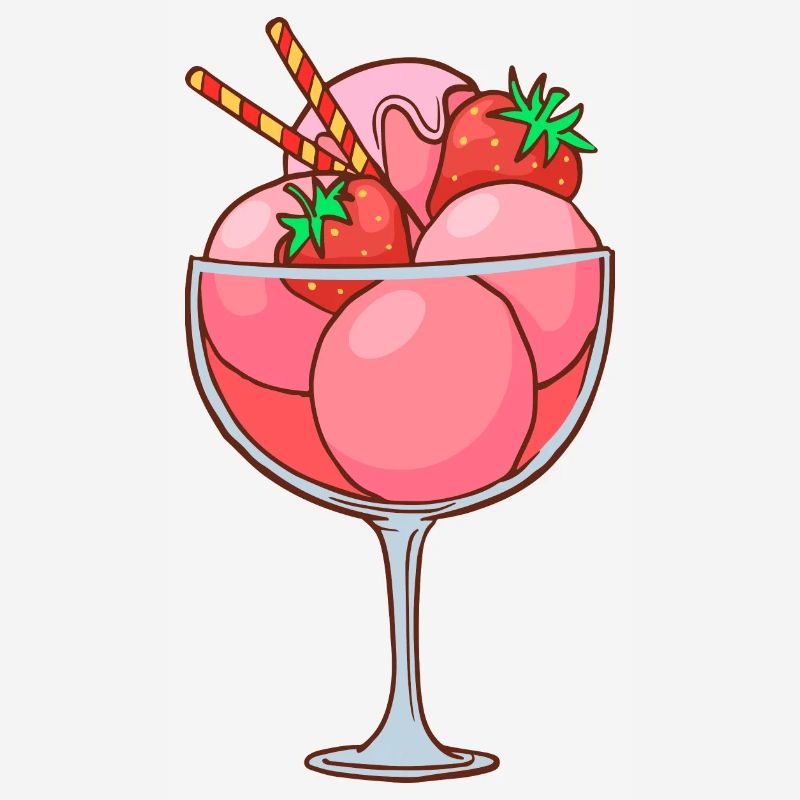 Eis Speiseeis Eiskrem Eiscreme Kugeleis Eisbecher