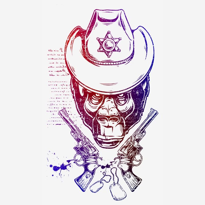 singe de cow-boy