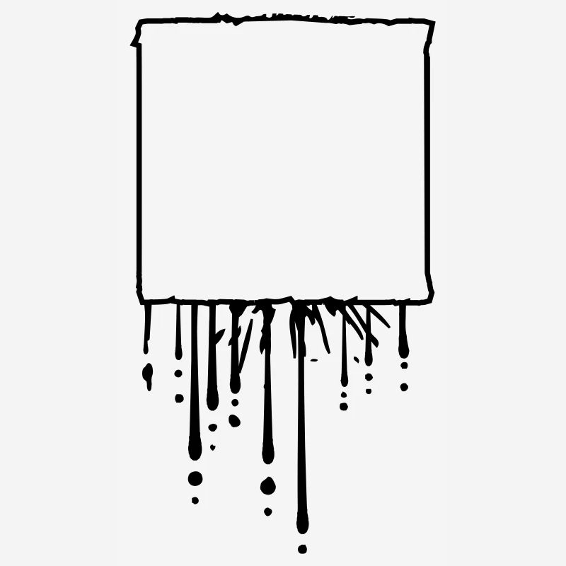 Text field square rectangle square sign frame T
