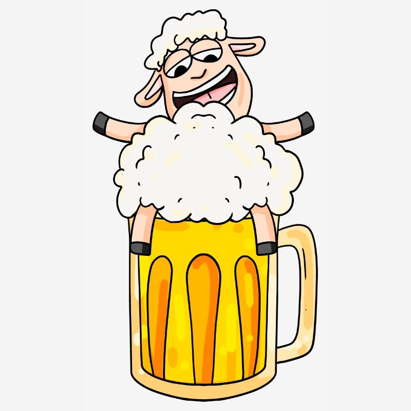 Bier Schaf Comic