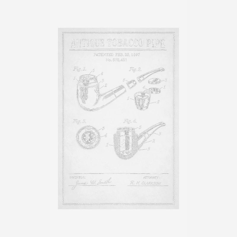 Plan de pipe à tabac ancienne