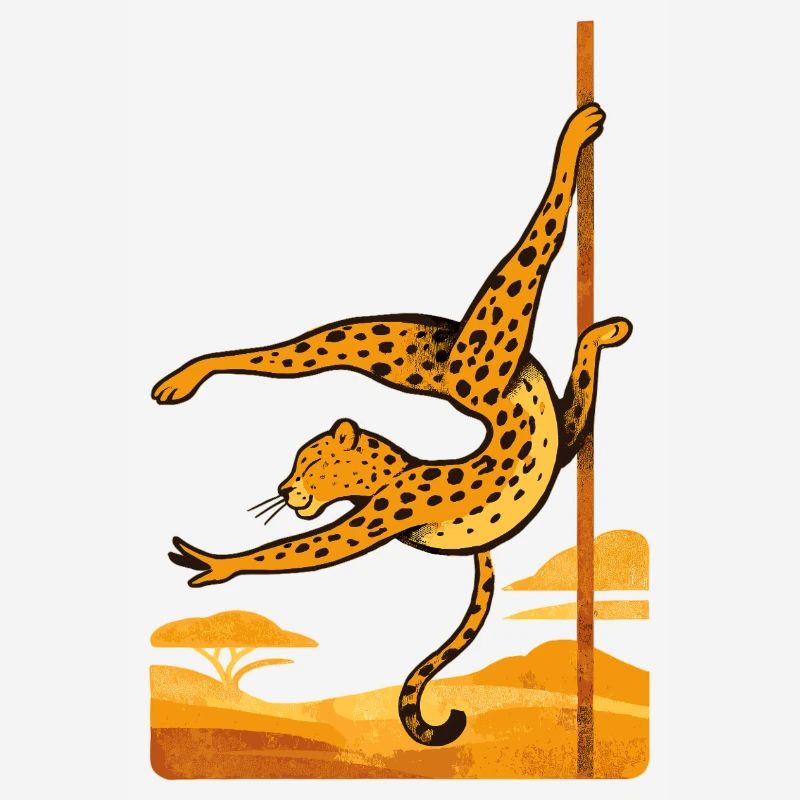 Pole dance Léopard Pole Dancer Cadeau