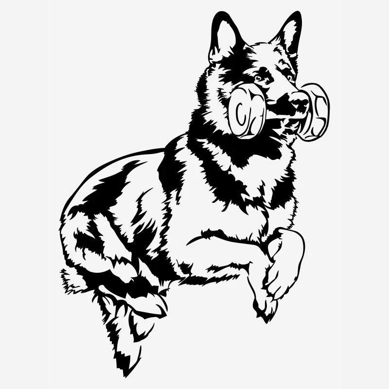 DEUTSCHER SCHÄFERHUND Sprung Wilsigns