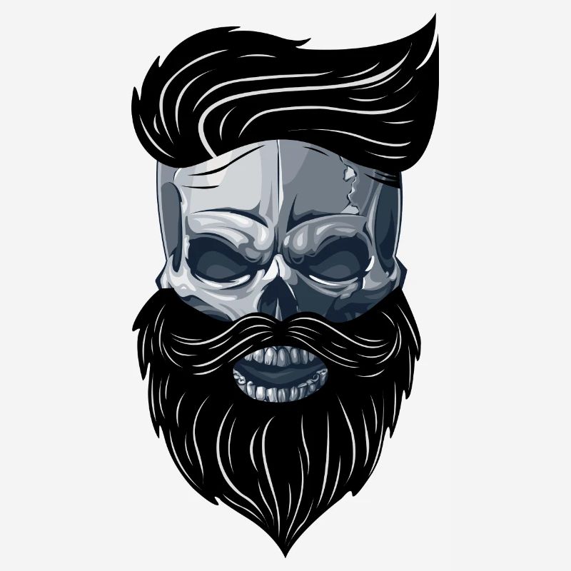 Beardy Beard Beard Man Skull Gift Idea