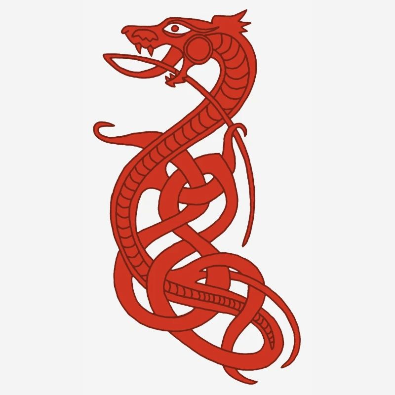 Infinite red snake