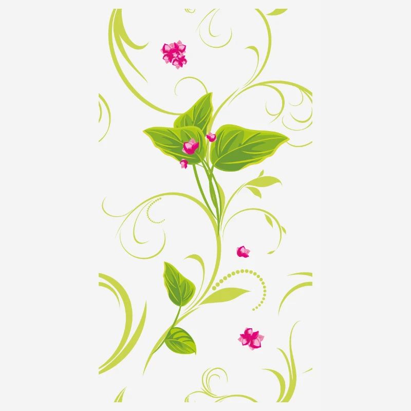 Branche avec des fleurs roses