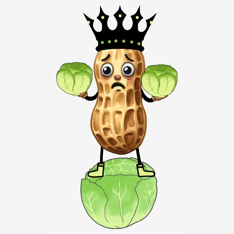 Peanut Cabbage Vegetable King Cabbage Funny