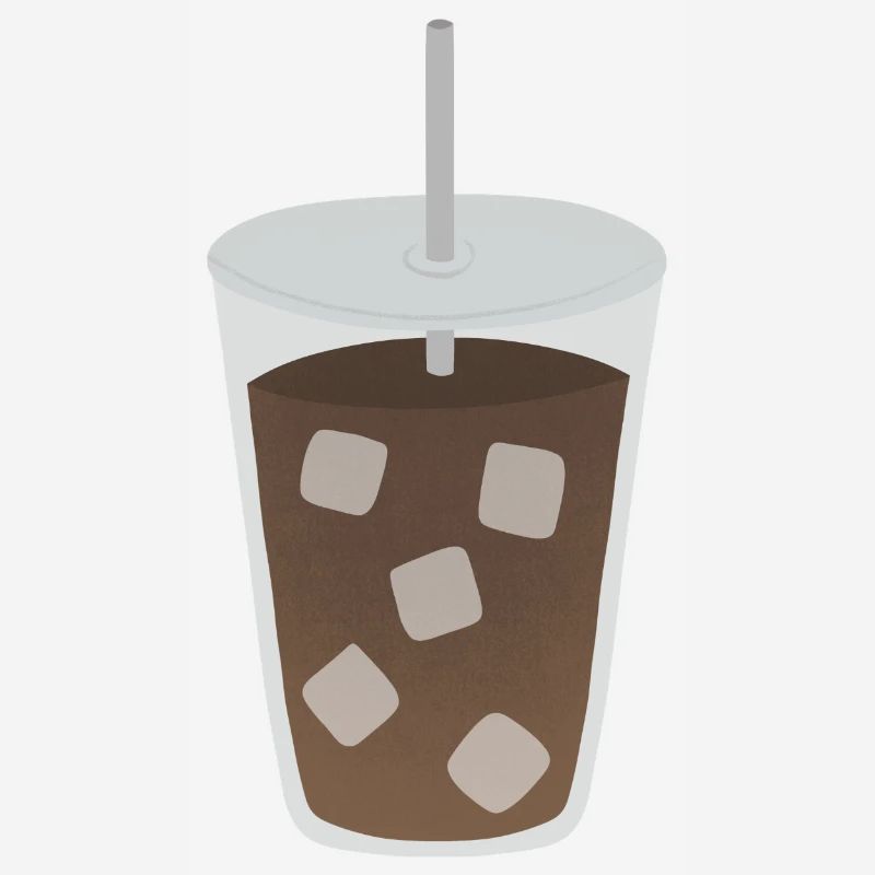 Iced Coffee Cube Pattern