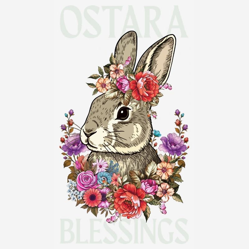 Ostara Blessings Happy Easter Rabbit