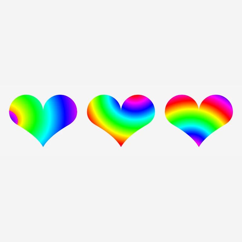 Herzen bunt Geschenkidee Regenbogen Herzchen