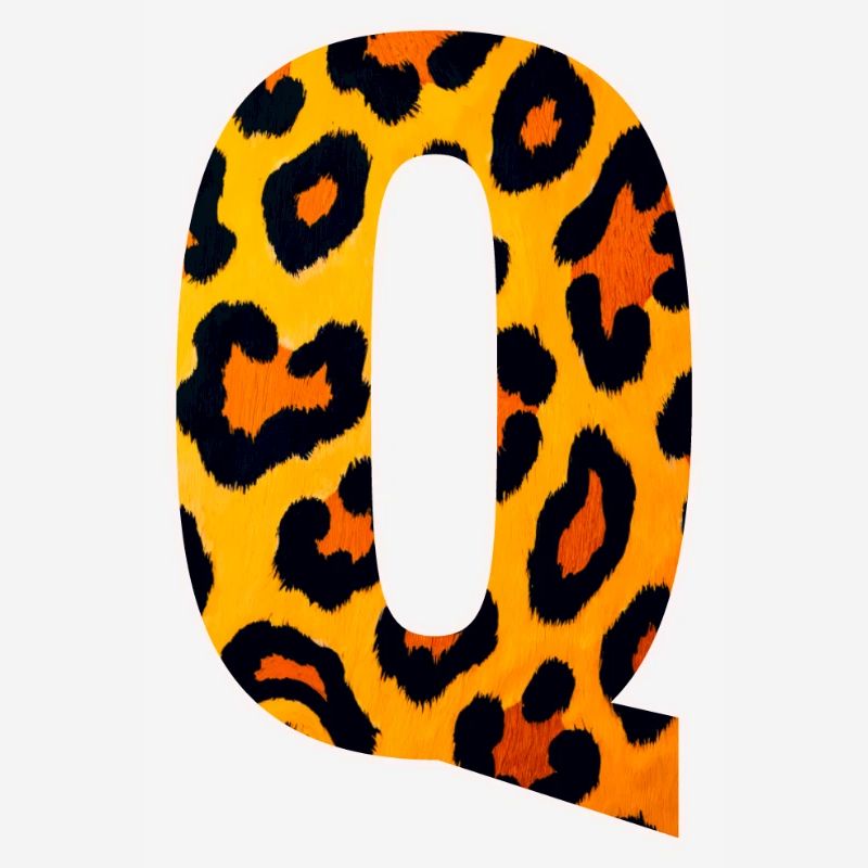 Leopard_Buchstabenmuster_ _Q