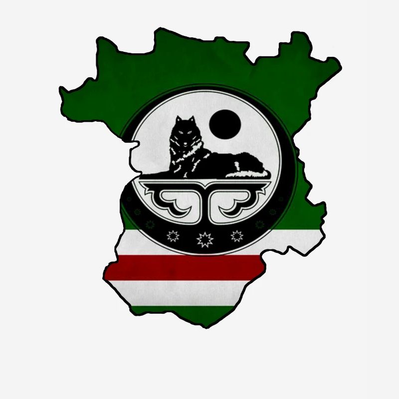 Chechnya Map, Chechen Flag