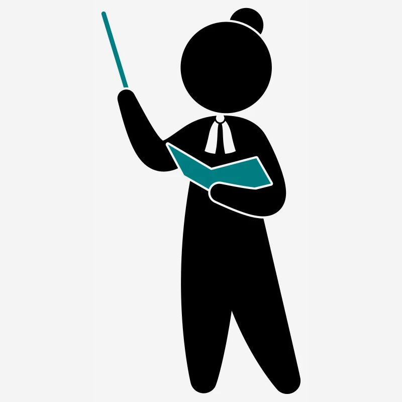 Ein Lehrer oder Professor schult sein Publikum