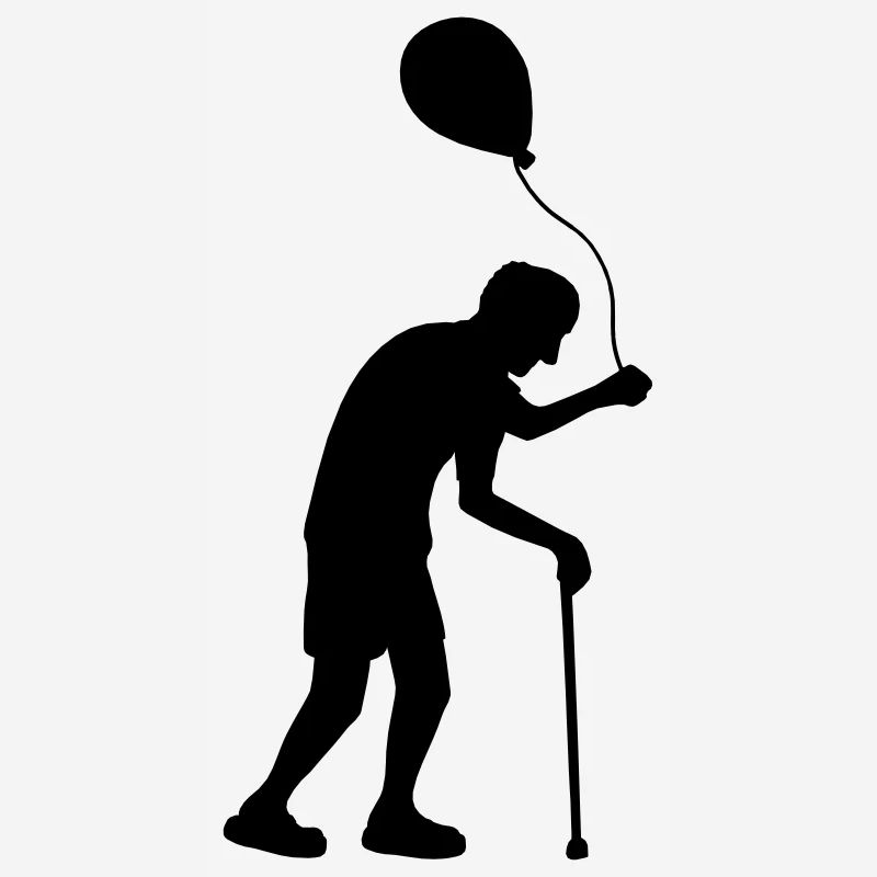 Ballon et grand-père