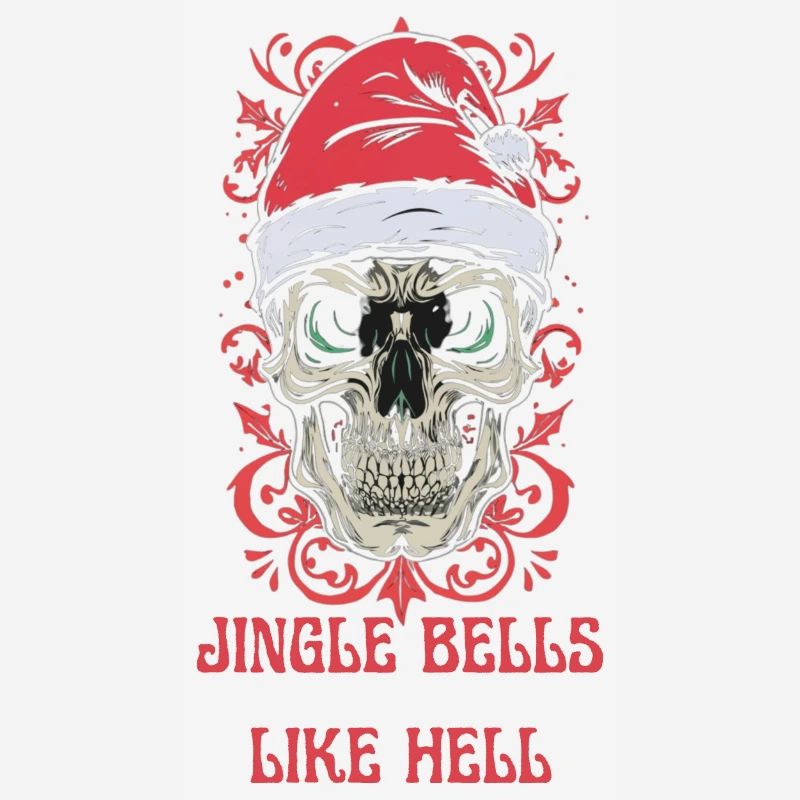 Conception de crâne de Noël : Jingle Bells comme l’enfer
