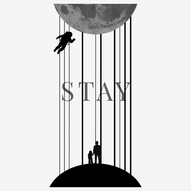 Weltall Interstellar mit Morse Code Stay