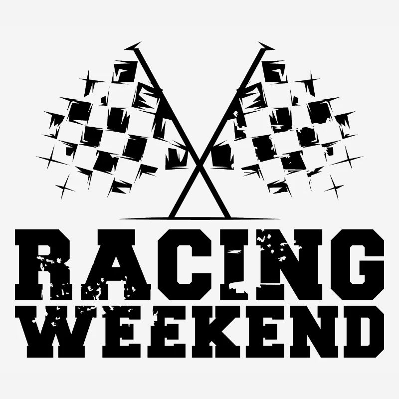 Voitures de week-end de course Drapeaux de symbole de course