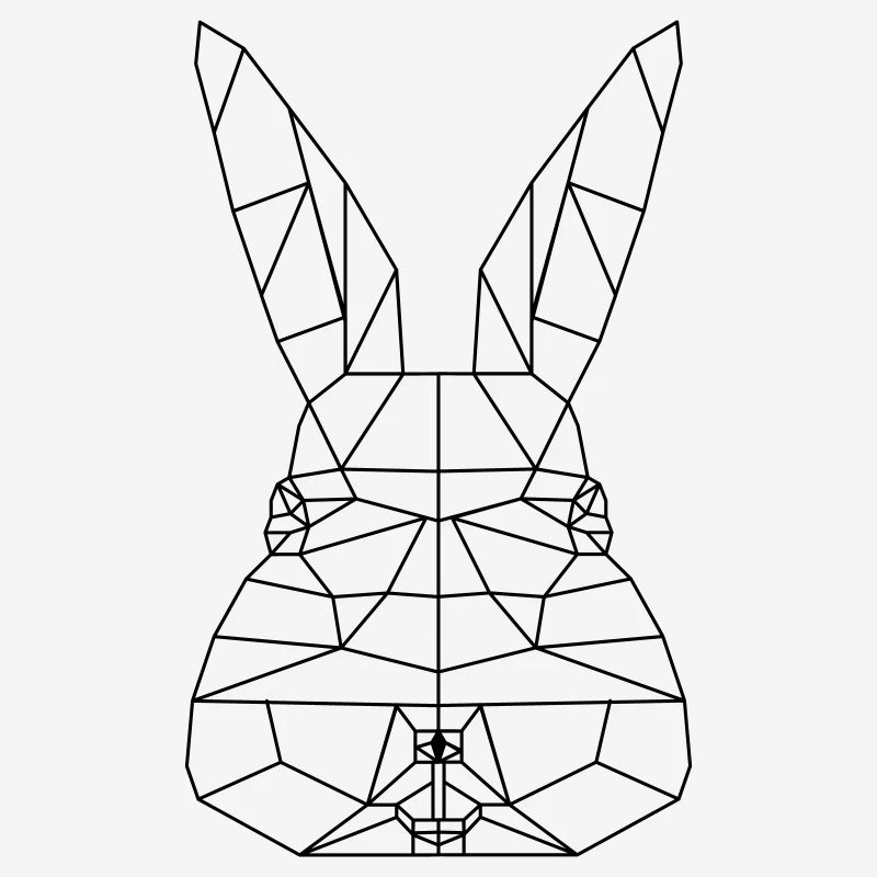Easter Bunny Polygon