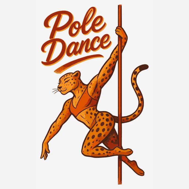 Pole dance Léopard Pole Dancer Cadeau