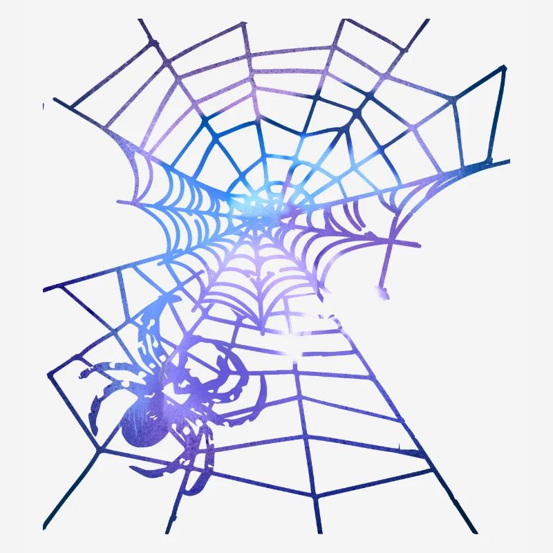 Spider, Spider Web, Purple Web, Halloween