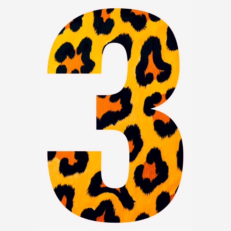 Motif numérique Léopard 3
