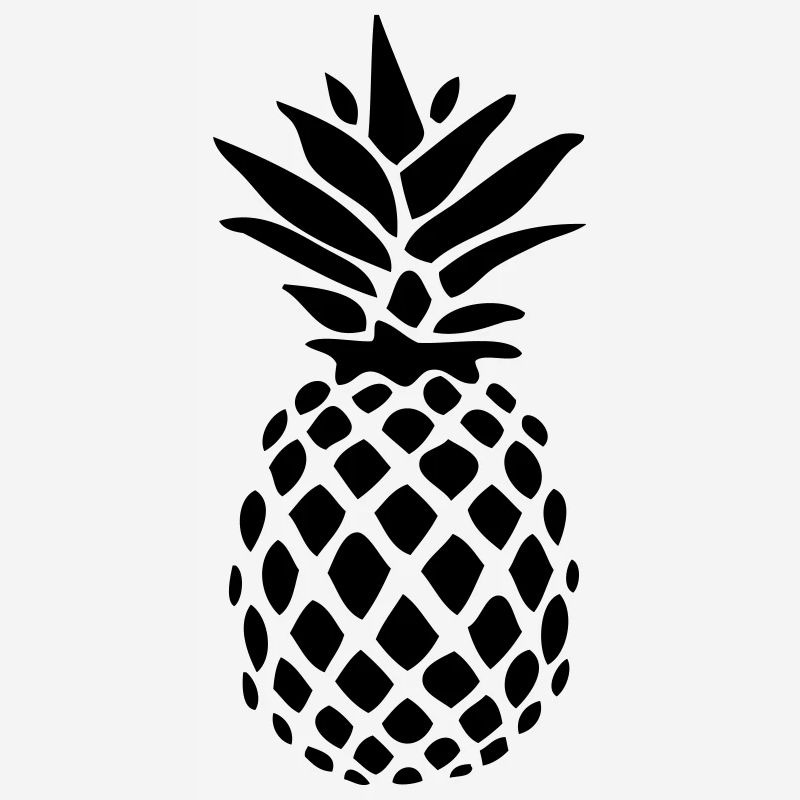 Ananas noir silhouette