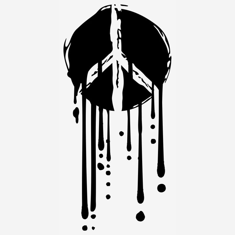graffiti drops peace circle round symbol peace l