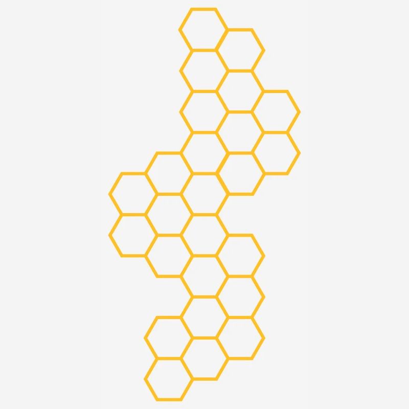 contour version honeycomb pattern