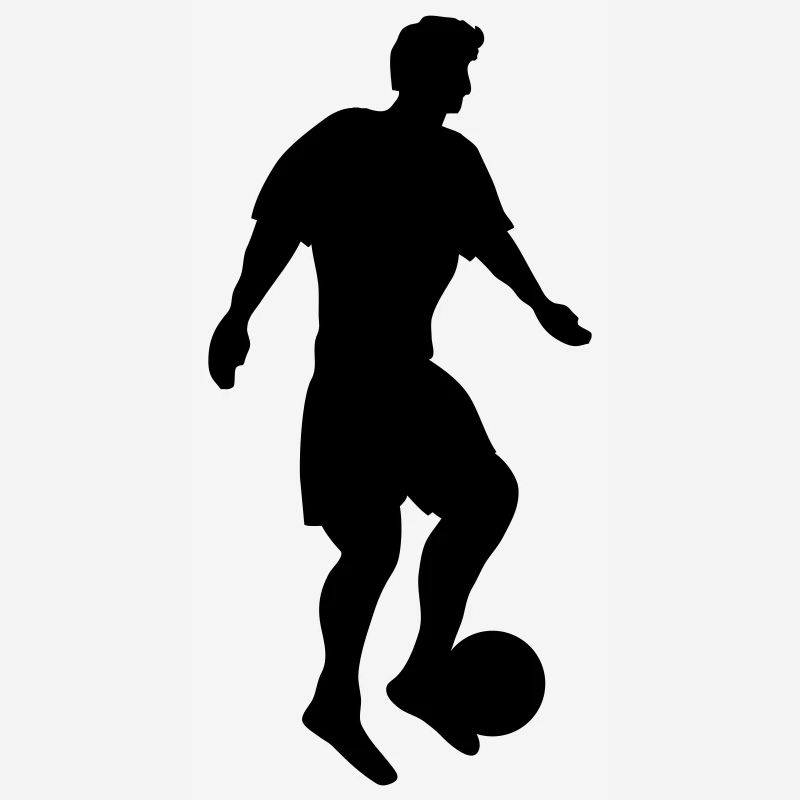 Fussballer silhouette 001