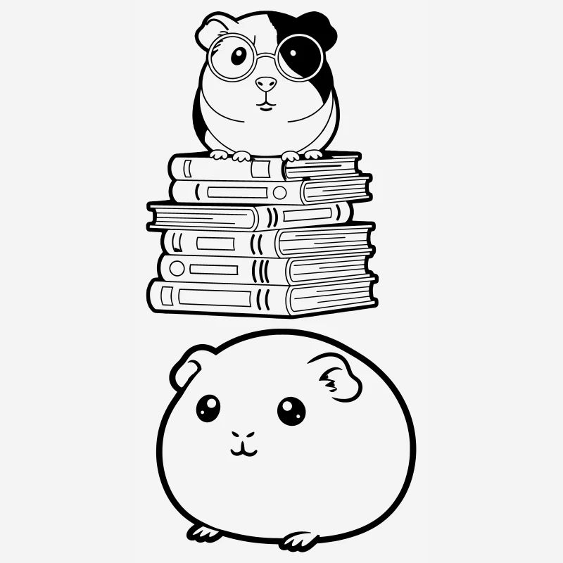 Nerd des livres cochons d’Inde,