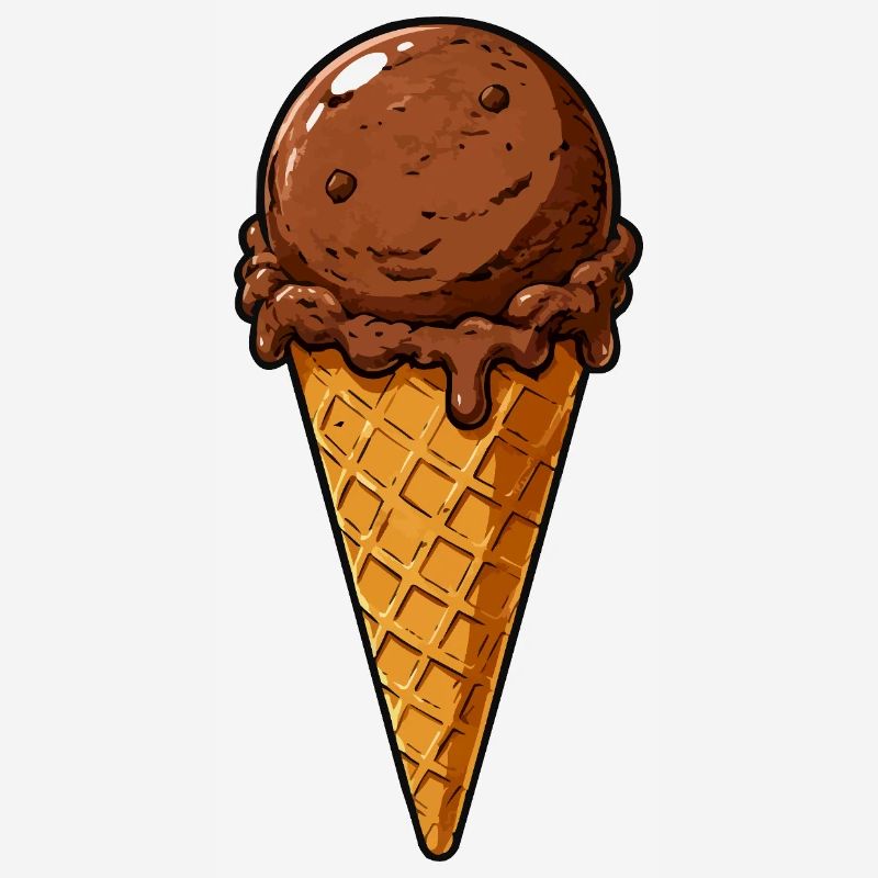 Schokoladen Eis Kugel