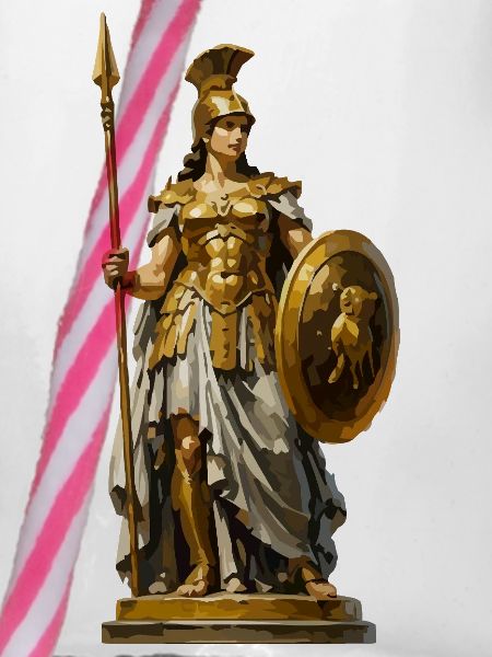 Goldene Kriegerin der Antike