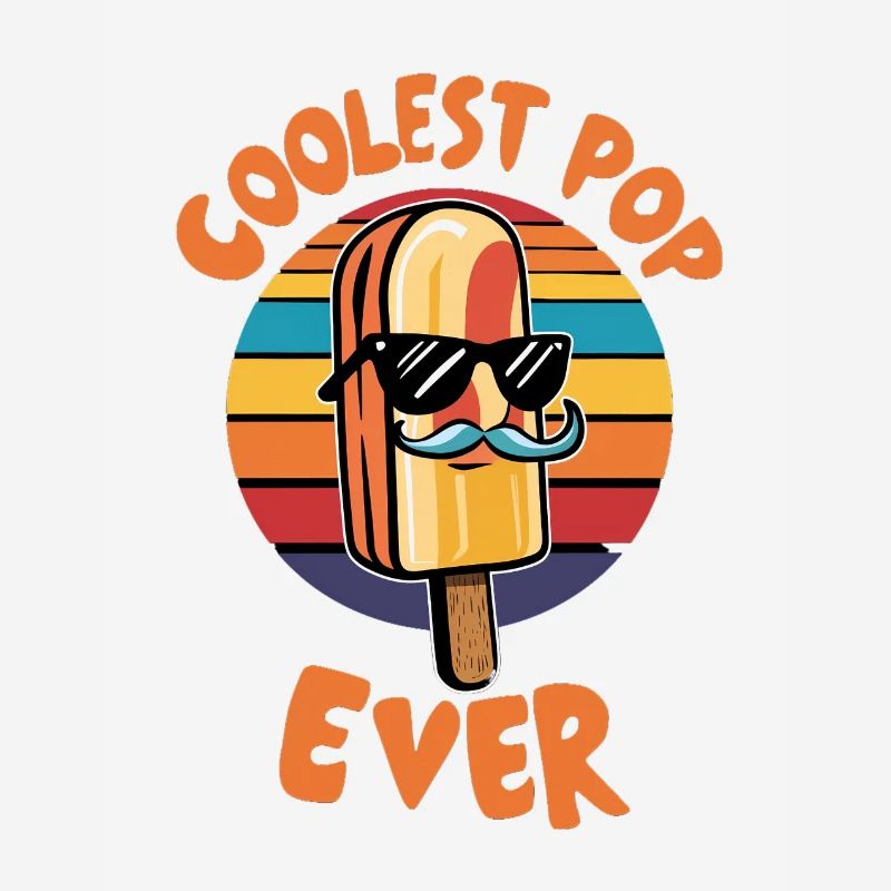 Pop le plus cool de tous les temps Papa popsicle amusant