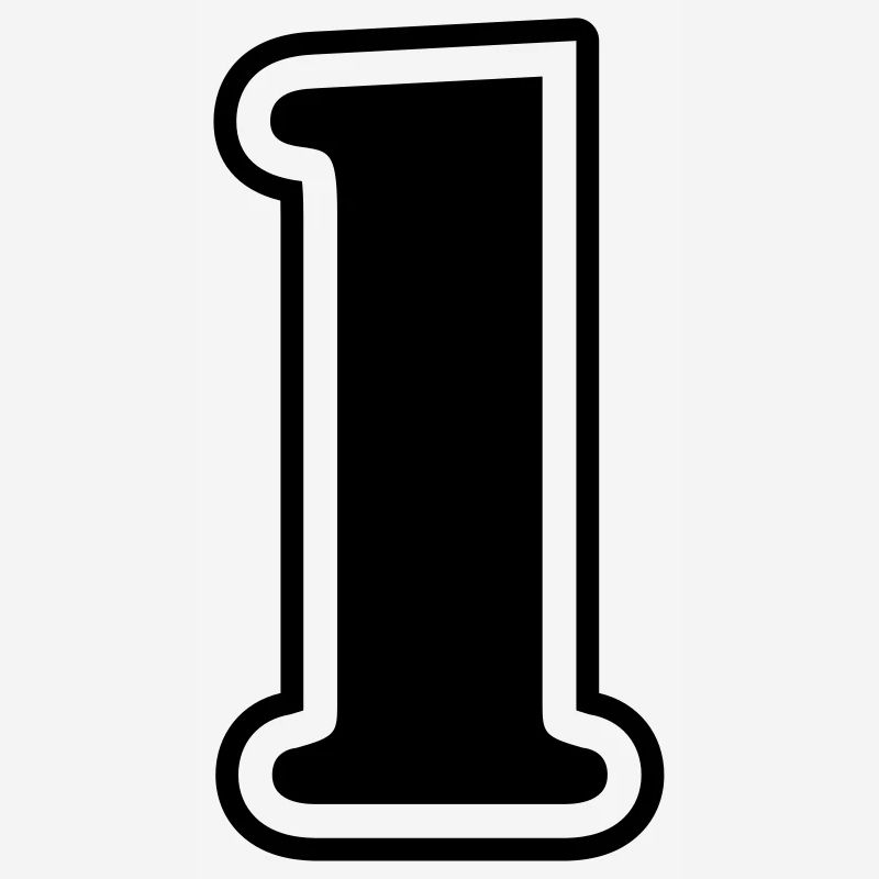 1 symbole numérique