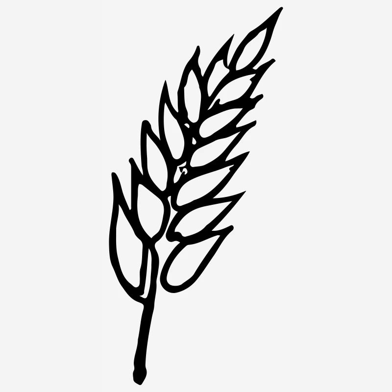 Wheat Illustration Bread Baker Gift Idea