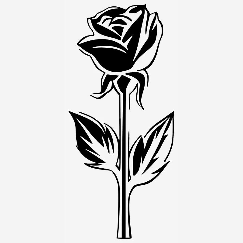 Simple blossom rose design