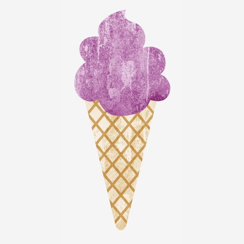 Eiscreme Icecream Eis Waffel Eiskrem Eisdiele lila