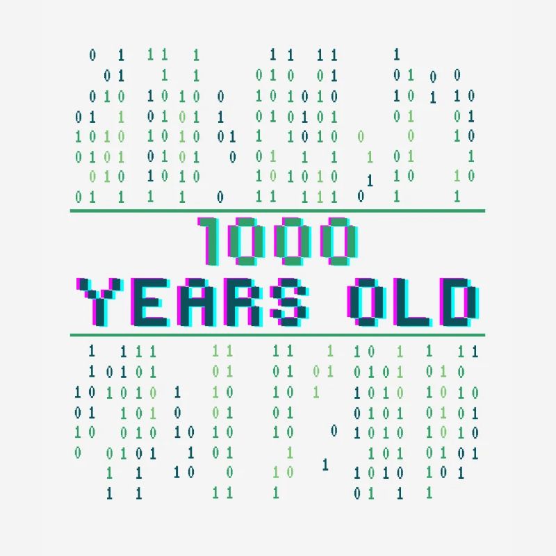 8e anniversaire 8 ans Code binaire Informatique