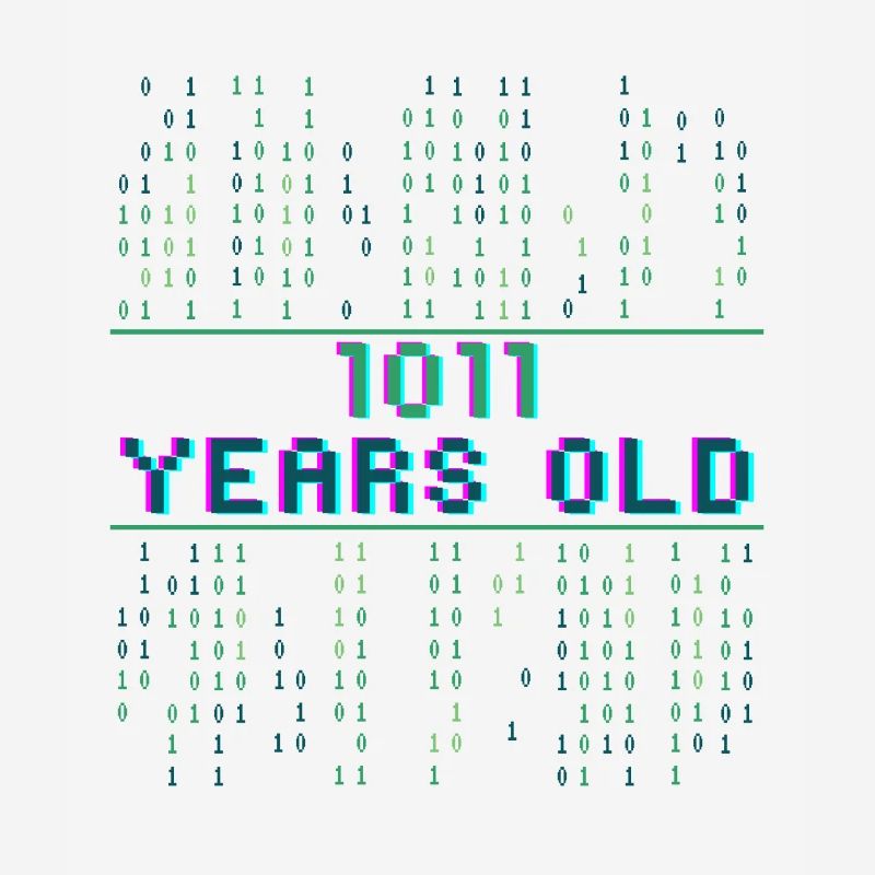 11. Geburtstag 11 Jahre alt Binärcode Coder