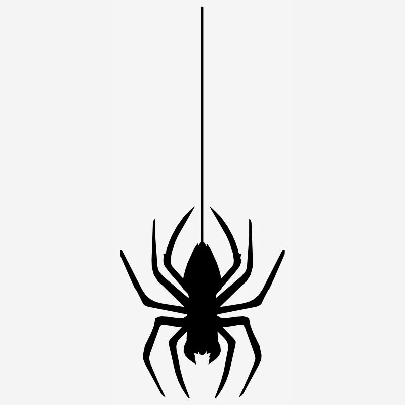 abseil thread spider web spider logo design disgust