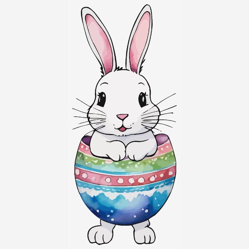 Easter Bunny Easter Watercolor