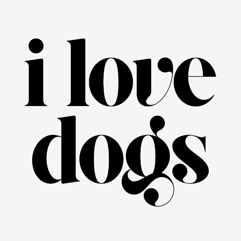 Ich liebe Hunde