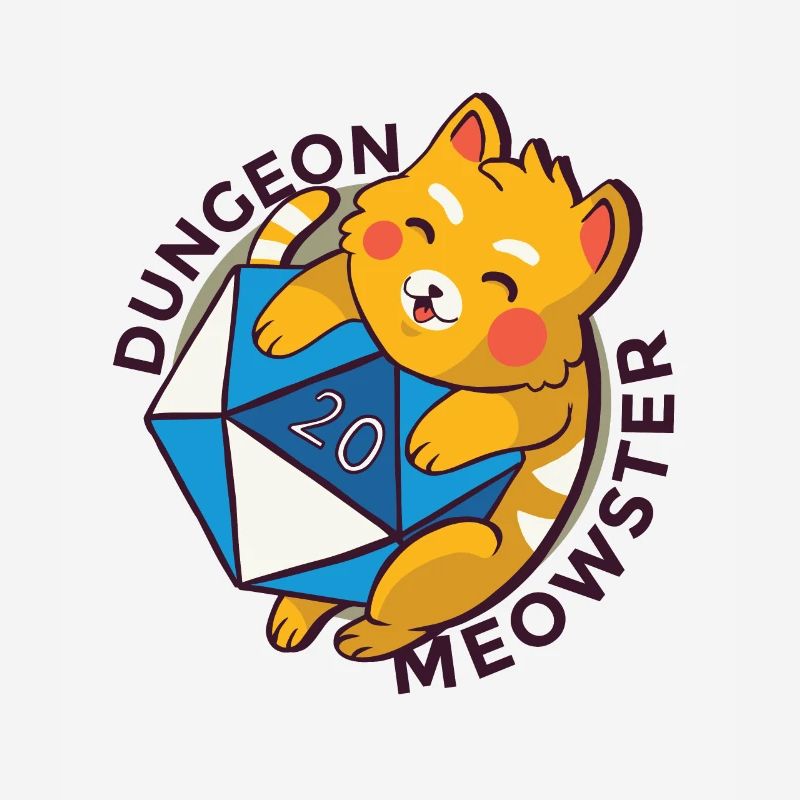 Dungeon Meowster Chat avec Dungeon Cube