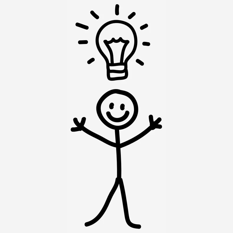 Männchen Idee - line