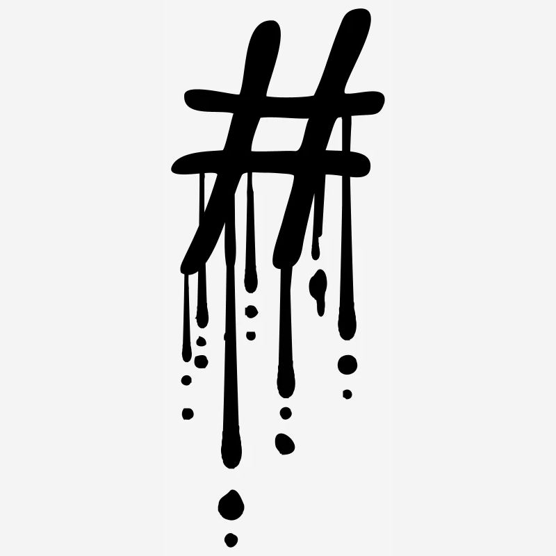 Hashtag Graffiti Drop
