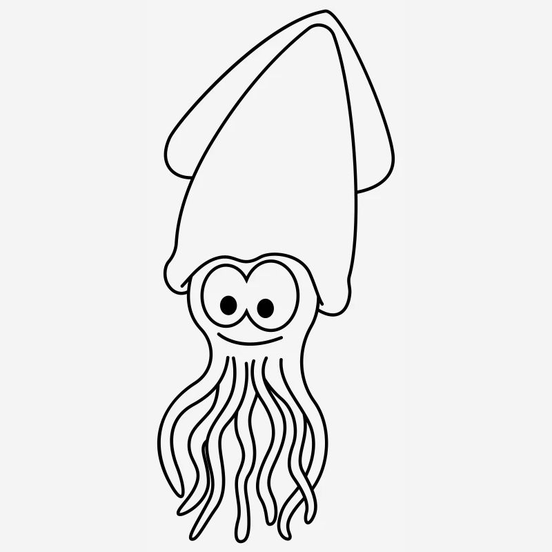 Squid Comic Animal