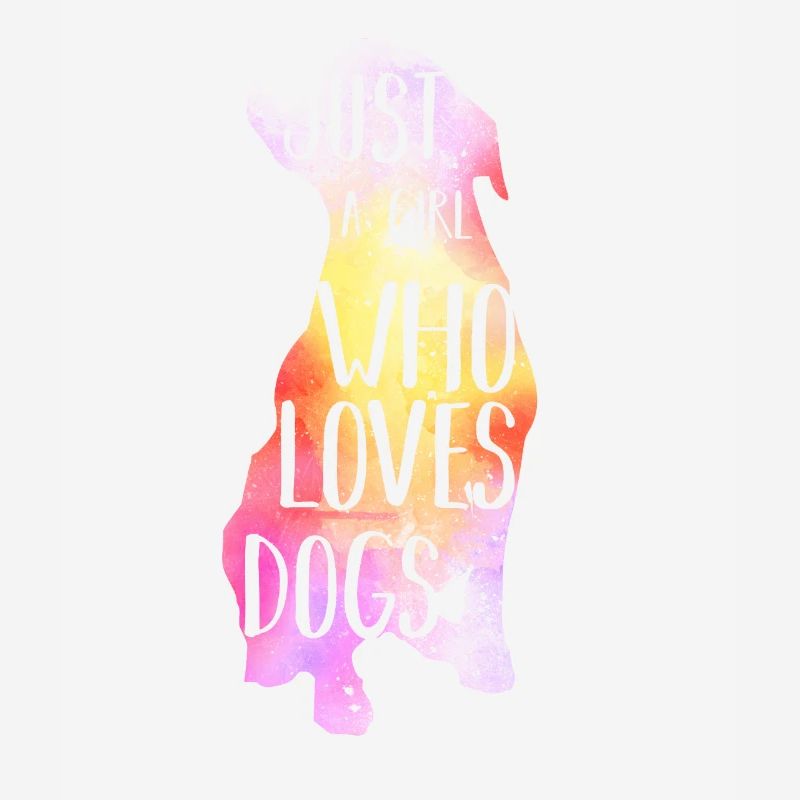 Ich bin ein Mädchen das Hunde liebt